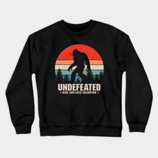 Hide and Seek World Champion - Funny Bigfoot Crewneck Sweatshirt